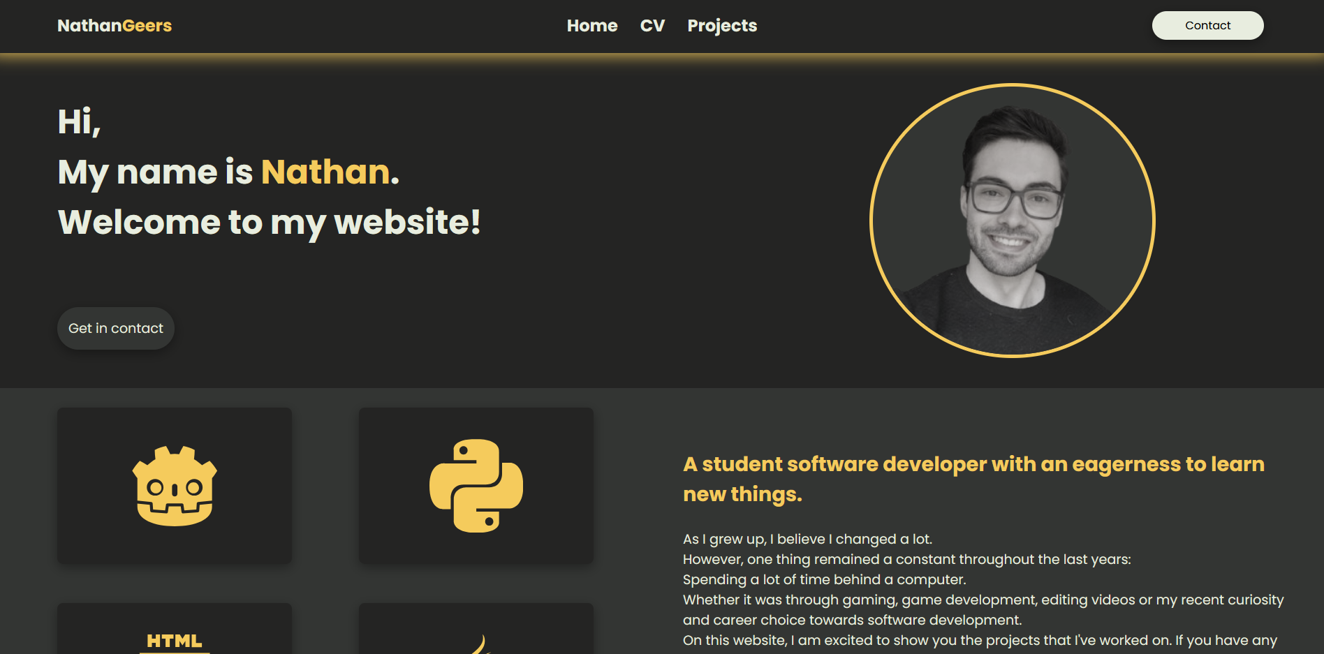 Portfolio website v1